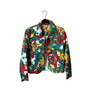 Coldwater Creek Women's Floral Jacket‎ Multicolor Size XSP